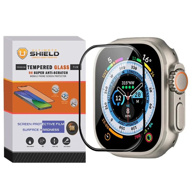 محافظ صفحه نمایش آلتیمیت شیلد مدل SH-FULL-UL مناسب برای اپل واچ Ultra 49mm / Ultra 2 49mm