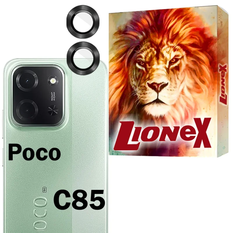 محافظ لنز دوربین شیشه‌ای لایونکس مدل RINL20 مناسب برای گوشی موبایل شیائومی Poco C85 4G