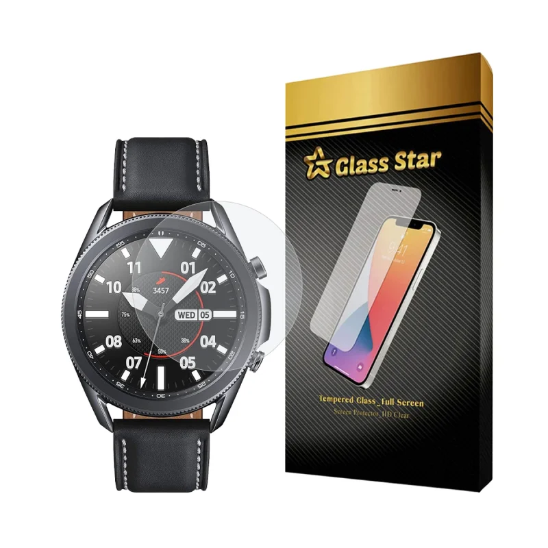 محافظ صفحه نمایش گلس استار مدل WATCHSAFS مناسب برای ساعت هوشمند سامسونگ Galaxy Watch 3 45 mm / Galaxy Watch SM-R840