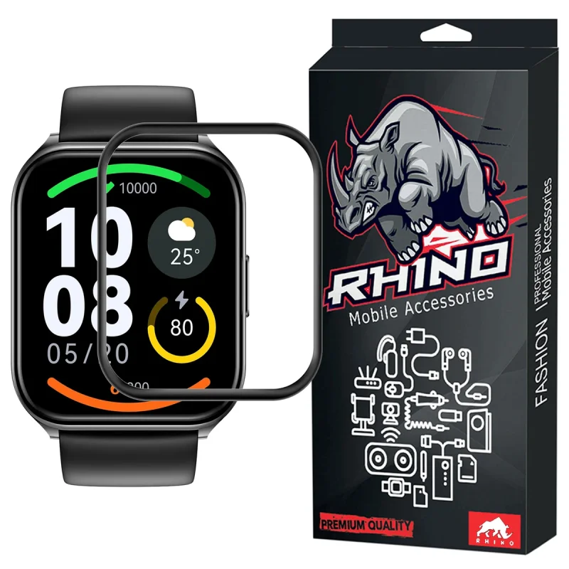 محافظ صفحه نمایش راینو مدل PMMA مناسب برای ساعت هوشمند هایلو LS02 Pro  / Watch 2 Pro