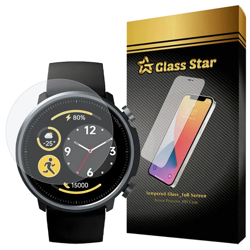 محافظ صفحه نمایش گلس استار مدل SMWG20 مناسب برای ساعت هوشمند شیائومی Mibro Watch A1