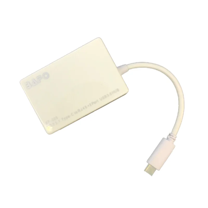 مبدل USB-C به Ethernet/ USB 3.0 بافو مدل BF-333