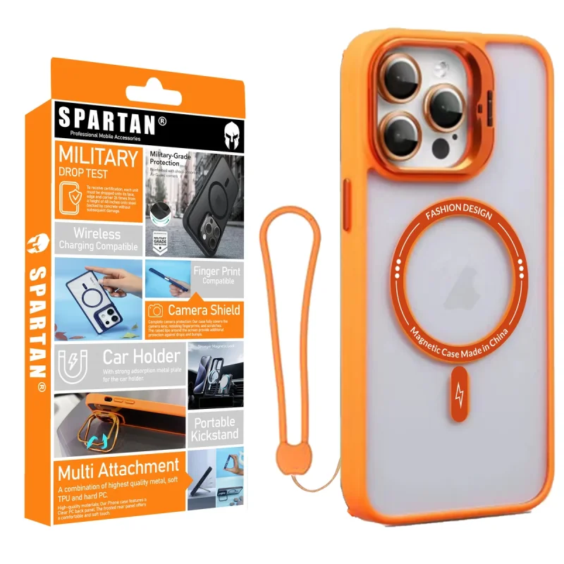 کاور اسپارتان مدل Case Pro Magnetic Apple Strap مناسب برای گوشی موبایل اپل iPhone 13 Pro به همراه بند