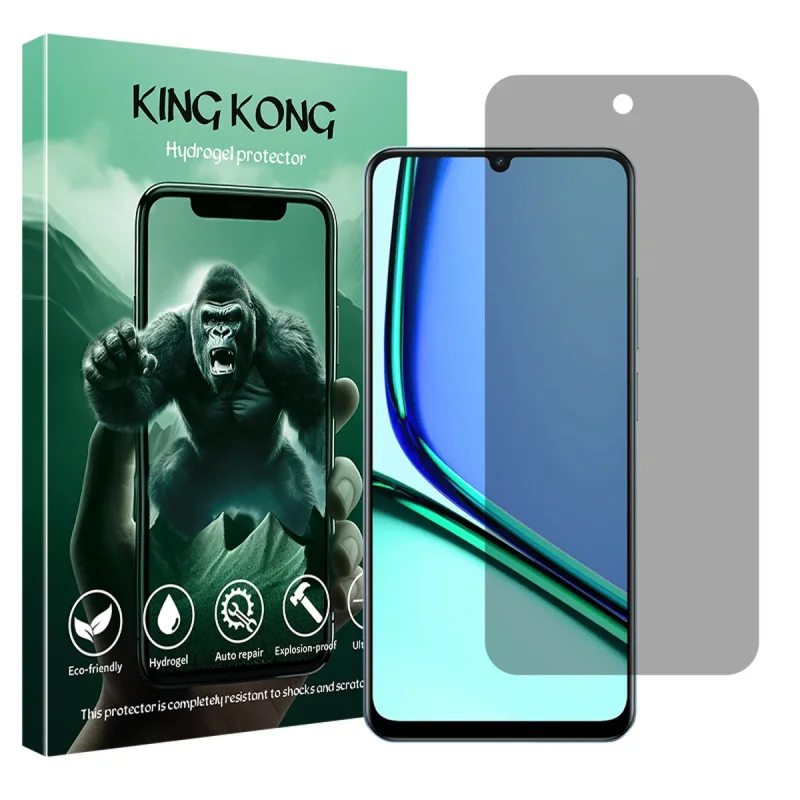 محافظ صفحه نمایش حریم شخصی کینگ کونگ مدل Tough مناسب برای گوشی موبایل ریلمی Note 60