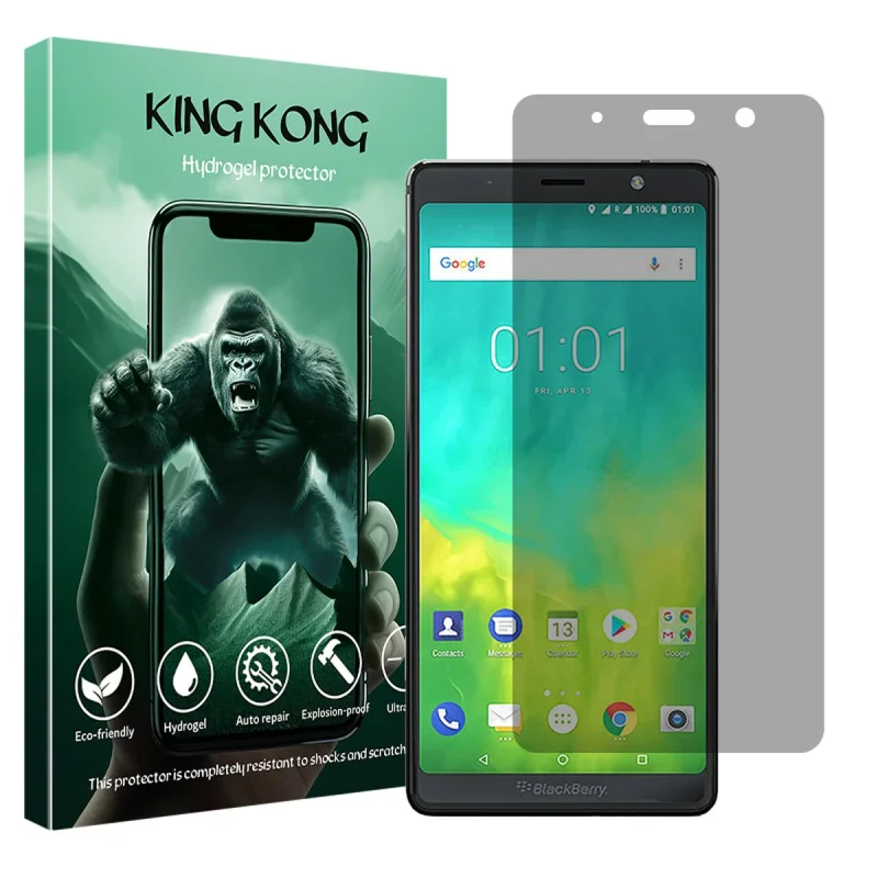 محافظ صفحه نمایش حریم شخصی کینگ کونگ مدل Tough مناسب برای گوشی موبایل بلک بری Evolve