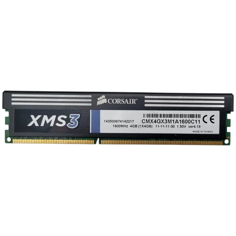 رم دسکتاپ DDR3 تک کاناله 1600 مگاهرتز CL11 کورسیر مدل CMX4GX3M1A ظرفیت 4 گیگابایت