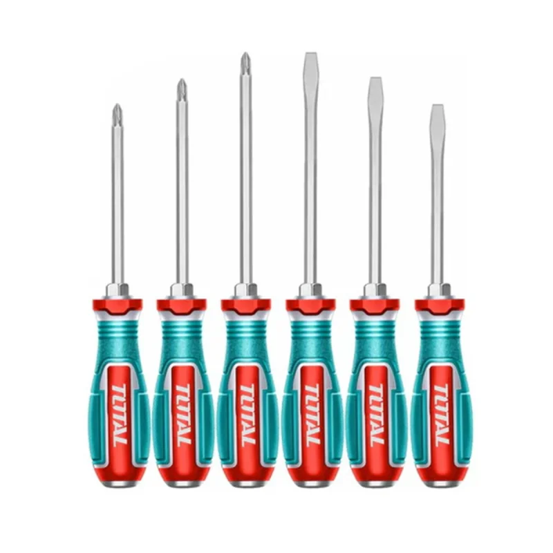 پیچ گوشتی ضربه خور توتال مدل TGTST0606 مجموعه 6 عددی