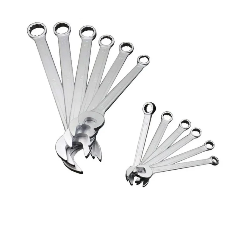 آچار یکسر تخت و یکسر رینگی آتا مدل YP-012 مجموعه 12 عددی