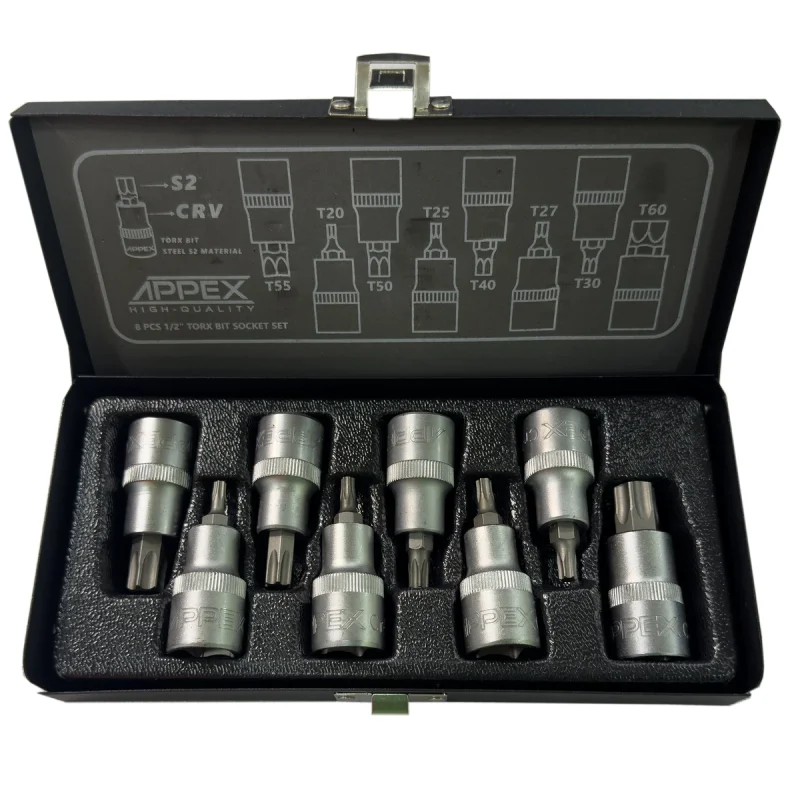 آچار آلن بکسی اپکس مدل SMT-APPEX-APX6028-ALENBOXI-T--8PCS مجموعه 8 عددی