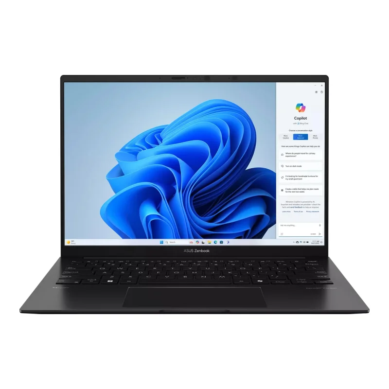 لپ‌تاپ 14 اینچی ایسوس مدل Zenbook 14 UM3406KA-Ryzen Ai 7 350-32GB LPDDR5X-1TB SSD-3K OLED 120Hz