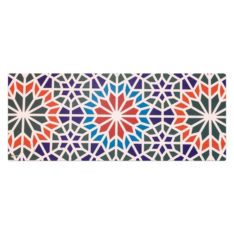 ماوس پد هومرو مدل HX366 طرح کاشی سنتی سایز 40x100 سانتی‌متر
