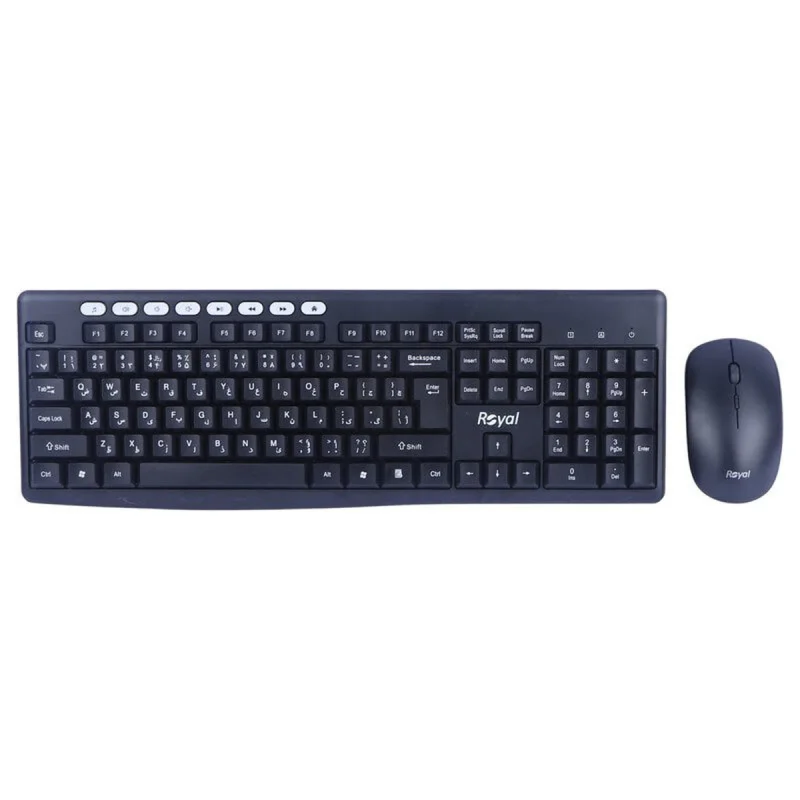 کیبورد و ماوس بی سیم رویال مدل RKM-870