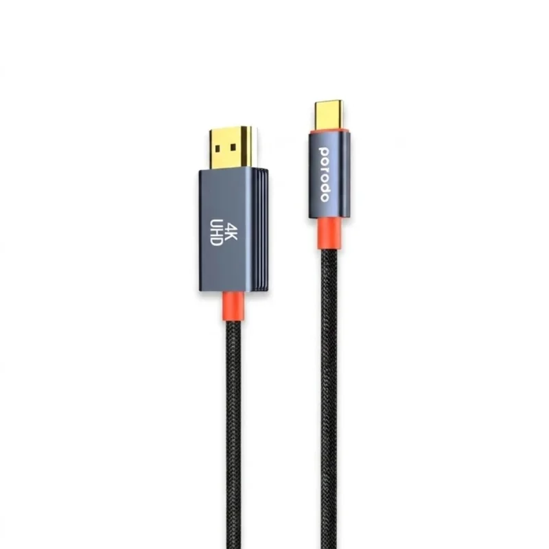 کابل تبدیل HDMI به USB-C پرودو مدل Woven Braided طول 2 متر
