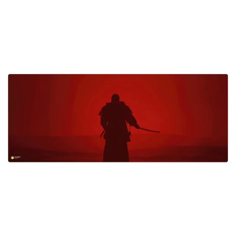 ماوس پد هومرو مدل HX189 طرح Ghost of Tsushima سایز 40x100 سانتی‌متر