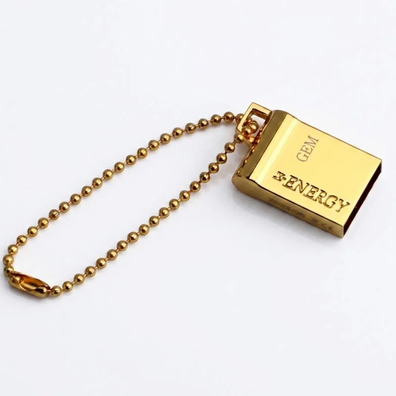 فلش مموری 32 گیگابایت ایکس انرژی مدل GOLDEN GEM-B سازگار با ویندوز، مک و لینوکس