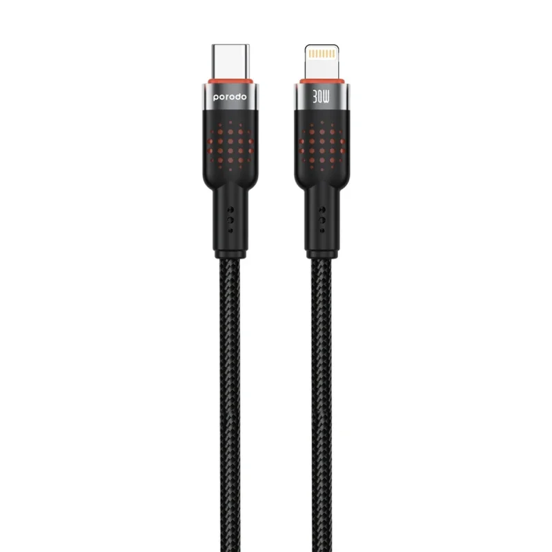 کابل تبدیل USB-C به لایتنینگ پرودو مدل Braided طول 1.2 متر