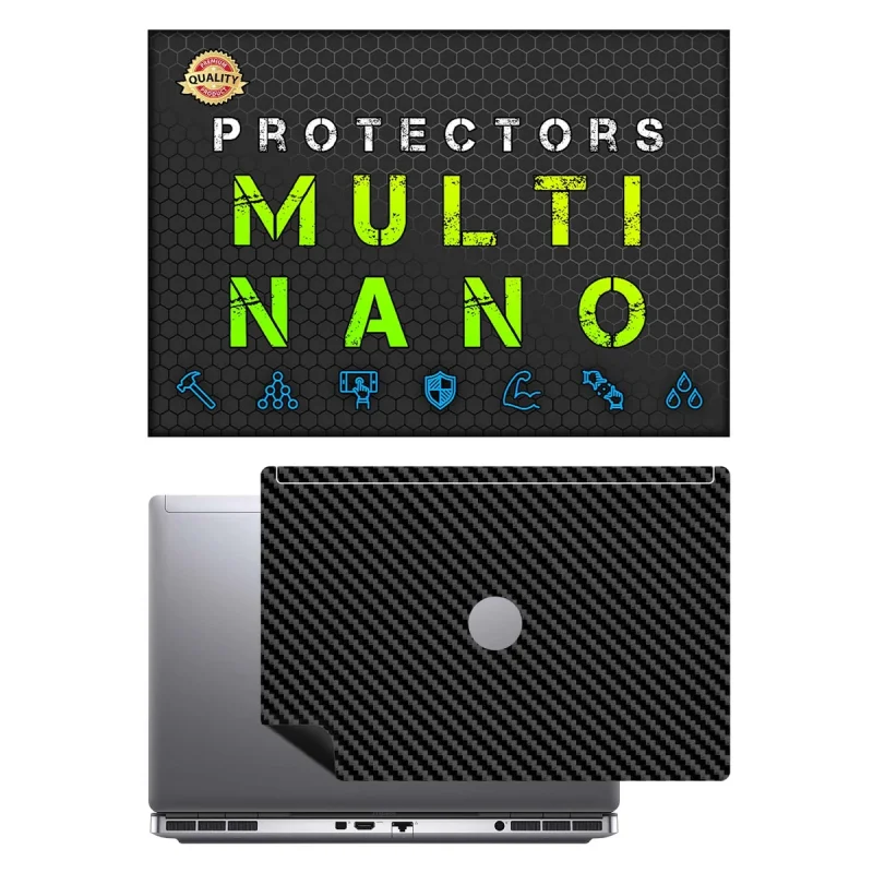 برچسب پوششی پشت لپ تاپ مولتی نانو طرح کربن مدل X-F1C مناسب برای لپ تاپ دل Precision 7550 15.6 inch 2020