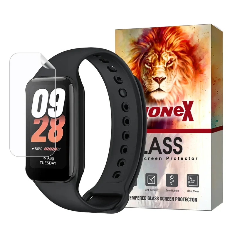محافظ صفحه نمایش هیدروژل لایونکس مدل MTBWL مناسب برای ساعت هوشمند هوآوی Mi Band 8