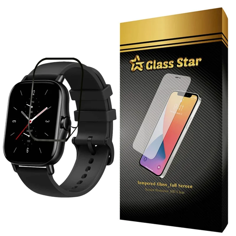 محافظ صفحه نمایش گلس استار مدل PMGA-Glass مناسب برای ساعت هوشمند آمازفیت GTS 2