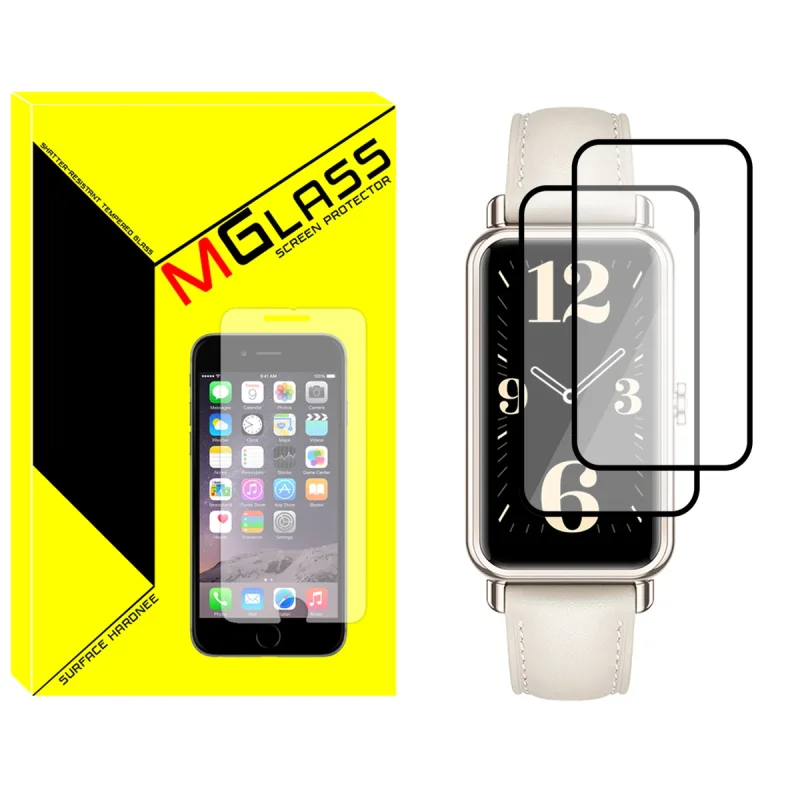 محافظ صفحه نمایش نانو ام گلس مدل NMG مناسب برای ساعت هوشمند هوآوی  Watch Fit Mini بسته دو عددی