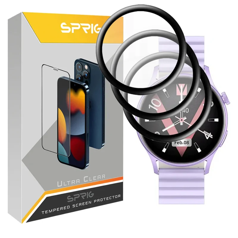 محافظ صفحه نمایش نانو اسپریگ مدل SPG مناسب برای ساعت هوشمند شیائومی Kieslect Lora 2 بسته سه عددی
