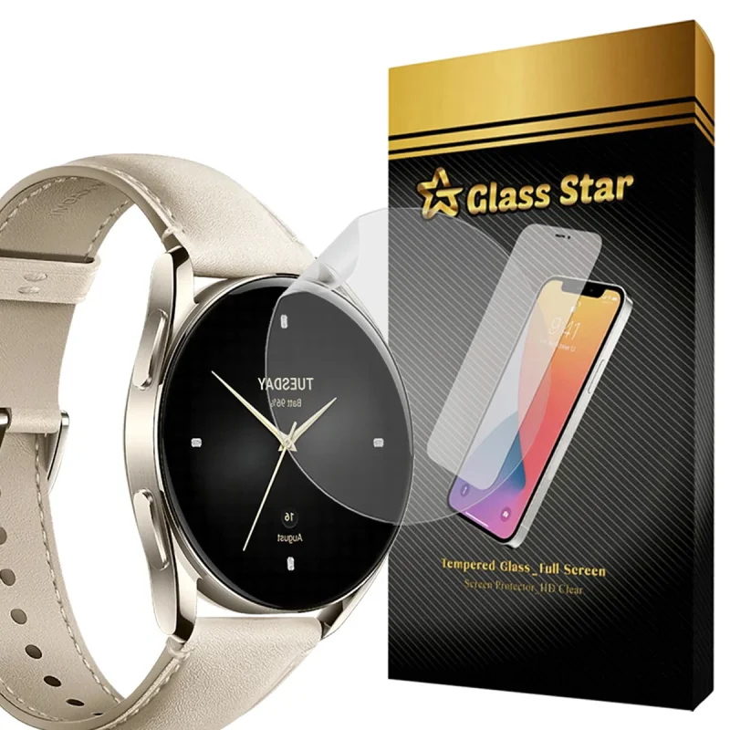 محافظ صفحه نمایش گلس استار مدل NNOG20 مناسب برای ساعت هوشمند شیائومی Watch S2 42 mm