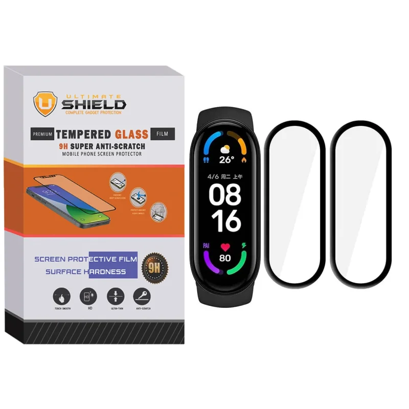 محافظ صفحه نمایش نانو آلتیمیت شیلد مدل NUL مناسب برای ساعت هوشمند شیائومی Mi Band 6 بسته دو عددی