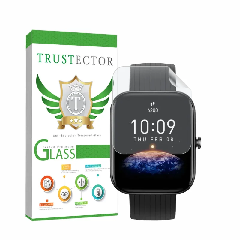 محافظ صفحه نمایش هیدروژل تراستکتور مدل MTBWT مناسب برای ساعت هوشمند آمیزفیت Bip 3 Pro