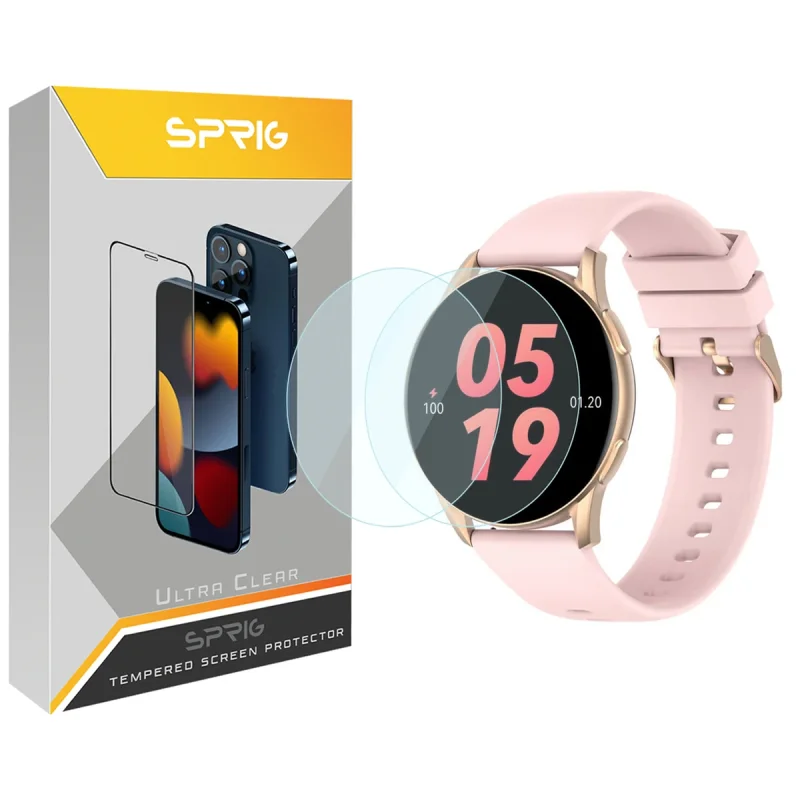 محافظ صفحه نمایش شیشه ای اسپریگ مدل SPG مناسب برای ساعت هوشمند شیائومی Kieslect L11 بسته دو عددی