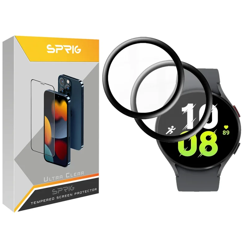 محافظ صفحه نمایش نانو اسپریگ مدل SPG مناسب برای ساعت هوشمند سامسونگ Galaxy Watch 5 44mm بسته دو عددی