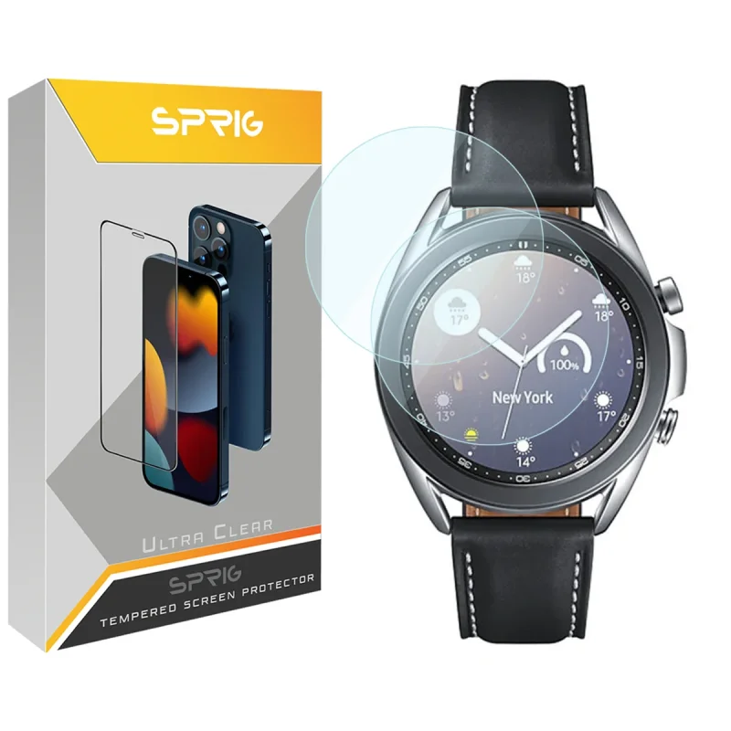 محافظ صفحه نمایش  اسپریگ مدل SPG مناسب برای ساعت هوشمند سامسونگ Galaxy Watch 3 41mm بسته دو عددی