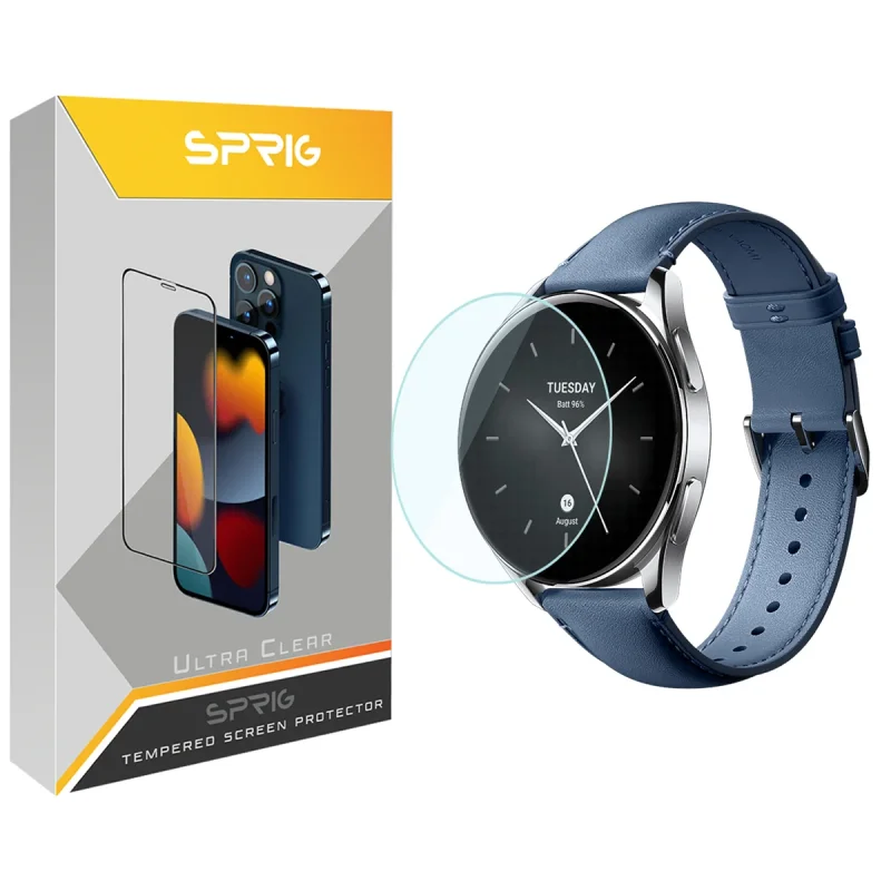 محافظ صفحه نمایش شیشه ای اسپریگ مدل SPG مناسب برای ساعت هوشمند شیائومی Watch S2 46mm