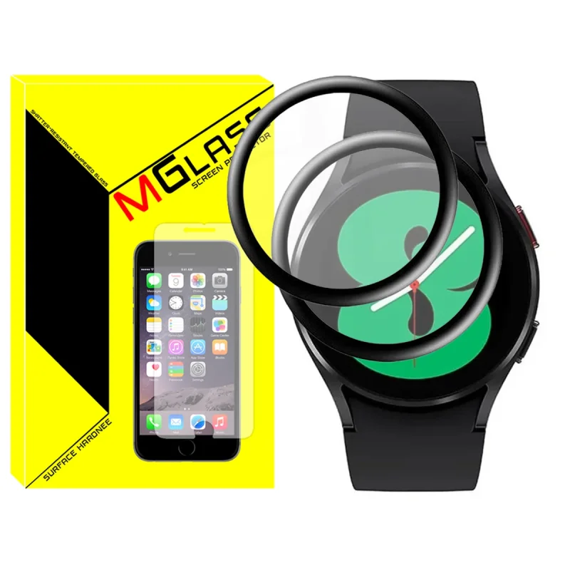 محافظ صفحه نمایش نانو ام‌گلس مدل NMG مناسب برای ساعت هوشمند سامسونگ Galaxy Watch 4 40mm بسته دو عددی