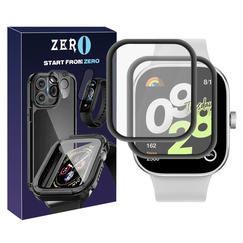 محافظ صفحه نمایش زیرو مدل Pmma-ZR مناسب برای ساعت هوشمند شیائومی Redmi Watch 4 بسته دو عددی