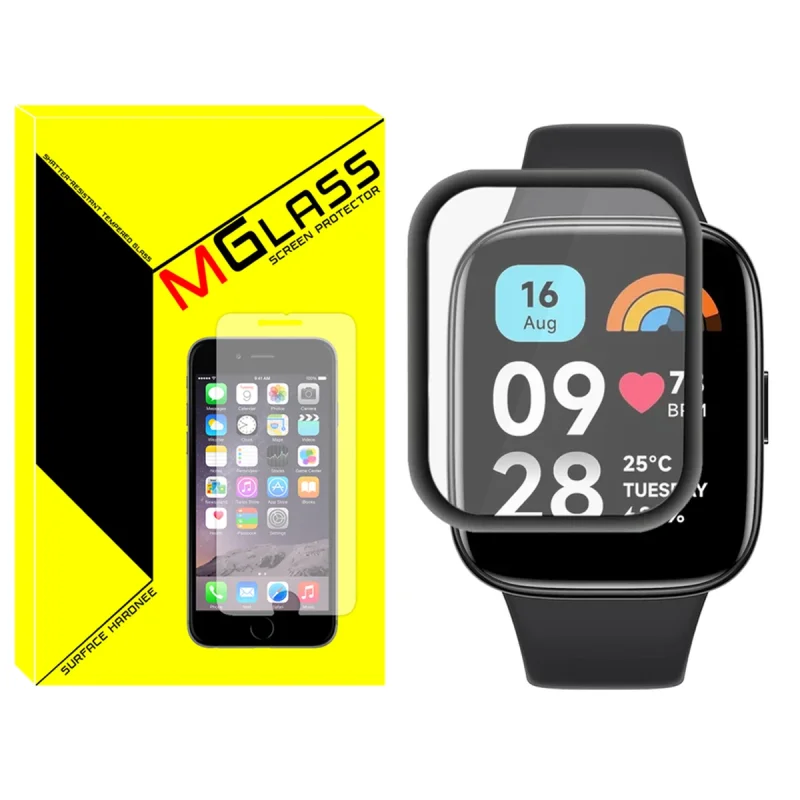محافظ صفحه نمایش نانو ام‌گلس مدل Pmma-MG مناسب برای ساعت هوشمند شیائومی Redmi Watch 3 Active