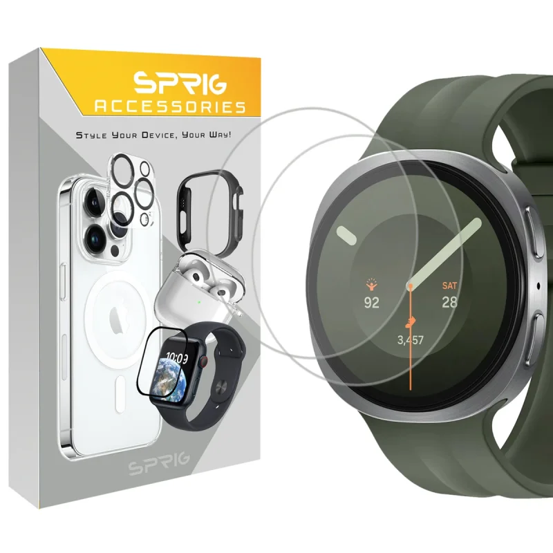 محافظ صفحه نمایش اسپریگ مدل SH-SPG مناسب برای ساعت هوشمند سامسونگ Galaxy Watch 9 40mm مجموعه دو عددی