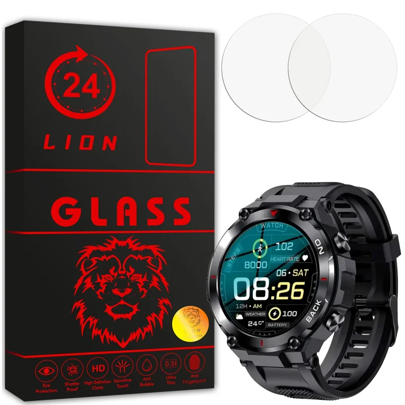 محافظ صفحه نمایش لاین مدل RB007 مناسب برای ساعت هوشمند K37 Amoled Gps بسته دو عددی