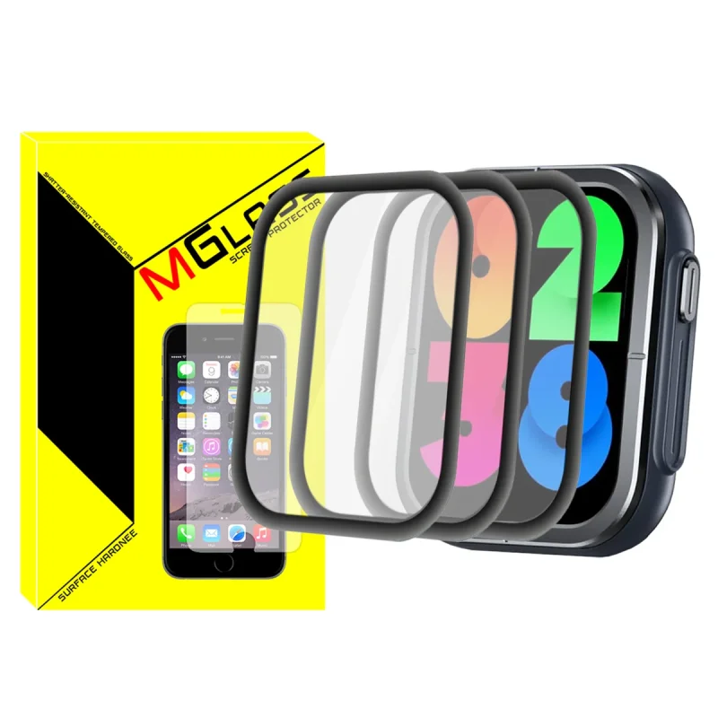 محافظ صفحه نمایش نانو ام‌گلس مدل GLS_Pmma مناسب برای ساعت هوشمند میبرو C3 47mm بسته سه عددی
