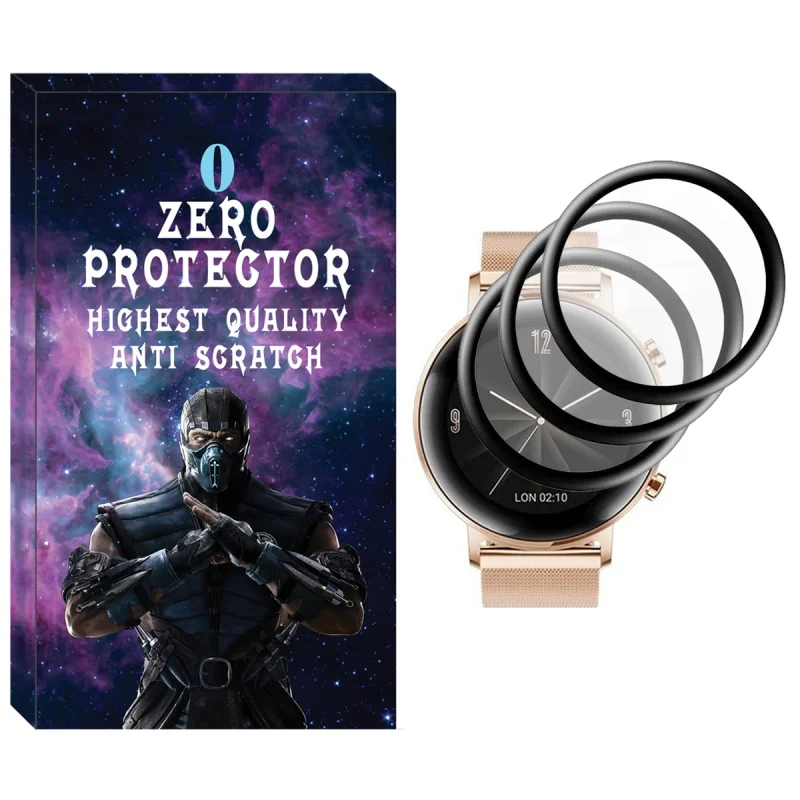 محافظ صفحه نمایش نانو زیرو مدل NZO مناسب برای ساعت هوشمند هوآوی Watch GT 2 42mm بسته سه عددی