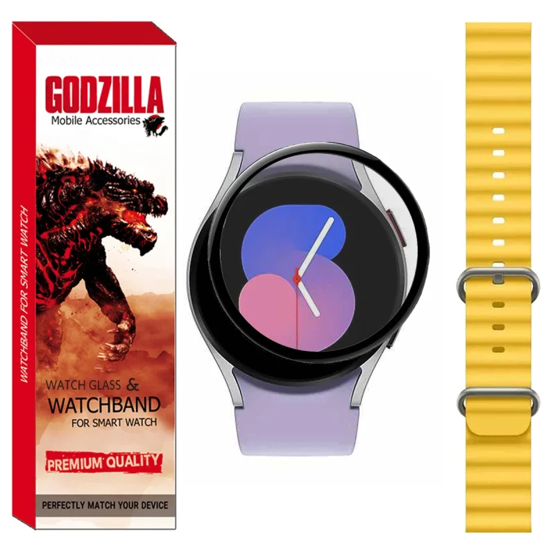 محافظ صفحه نمایش گودزیلا مدل GS-Ocean مناسب برای ساعت هوشمند سامسونگ Watch 5 40mm به همراه بند