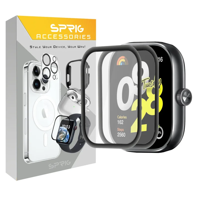 محافظ صفحه نمایش اسپریگ مدل Pmma-SPG مناسب برای ساعت هوشمند شیائومی Redmi Watch 4 بسته دو عددی