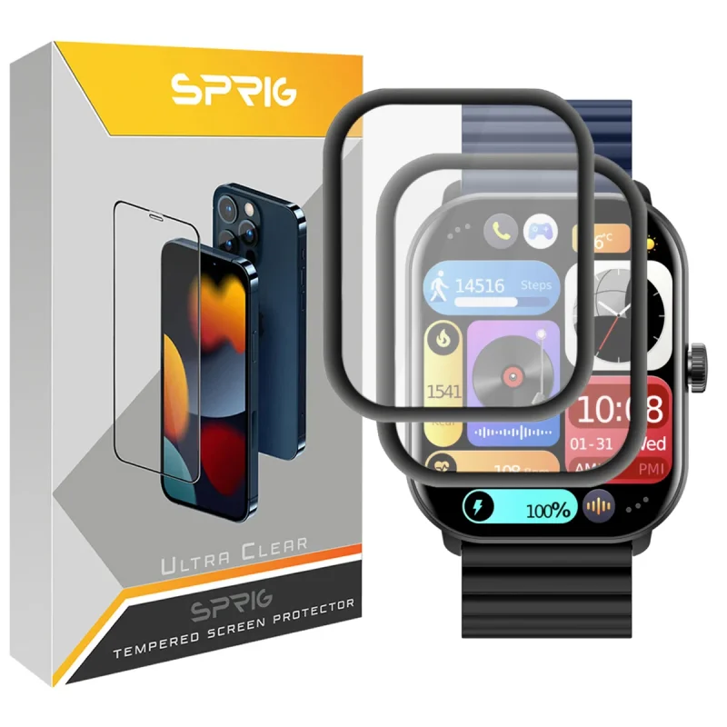 محافظ صفحه نمایش نانو اسپریگ مدل SPG مناسب برای ساعت هوشمند شیائومی Glorimi GS1 Pro بسته دو عددی