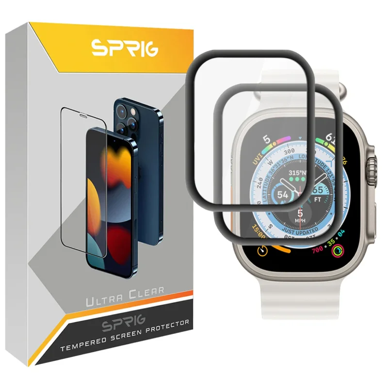 محافظ صفحه نمایش نانو اسپریگ مدل SPG مناسب برای ساعت هوشمند HW8 Ultra Max بسته دو عددی
