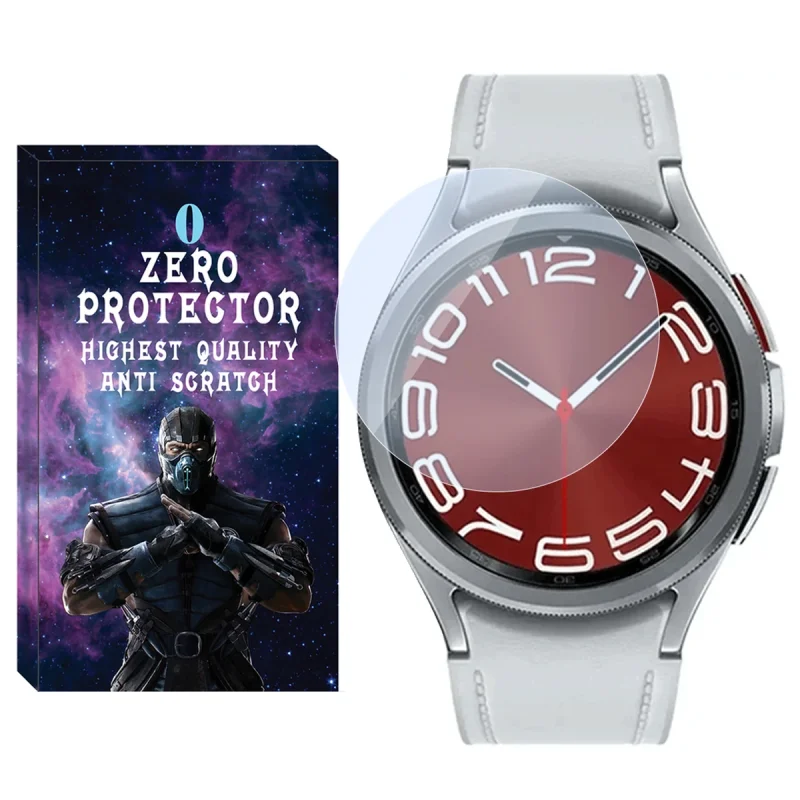 محافظ صفحه نمایش شیشه‌ای زیرو مدل SH-ZR مناسب برای ساعت هوشمند سامسونگ Galaxy watch 6 Classic 43mm