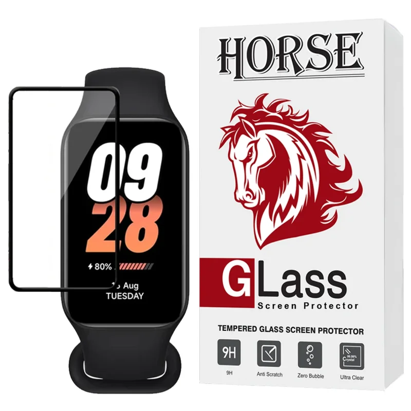 محافظ صفحه نمایش هورس مدل PMMH20 مناسب برای ساعت هوشمند شیائومی Mi Smart Band 8 active