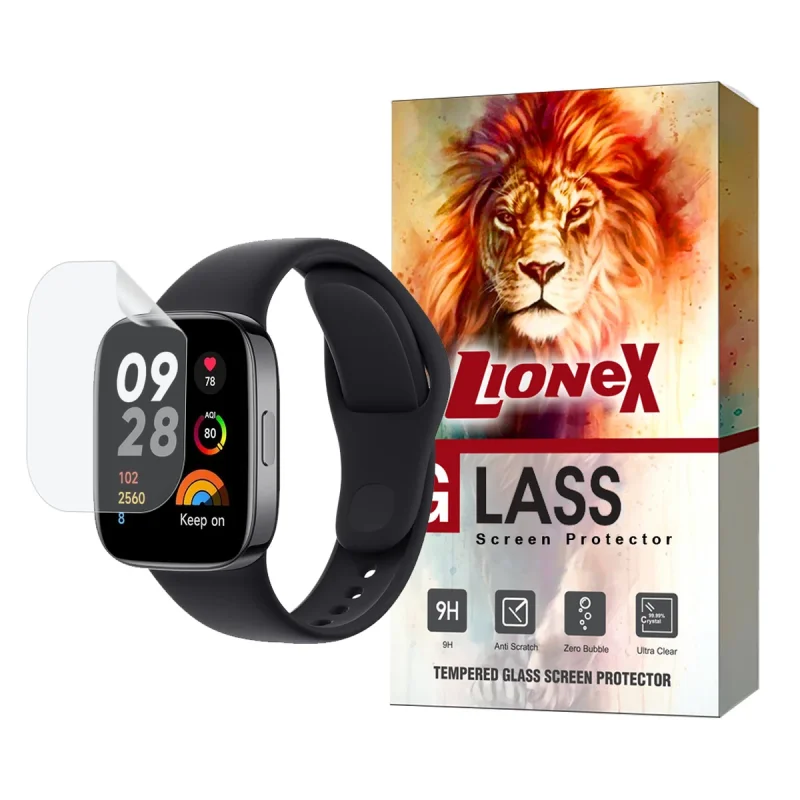 محافظ صفحه نمایش هیدروژل لایونکس مدل MTBWL مناسب برای ساعت هوشمند شیائومی Redmi Watch 3