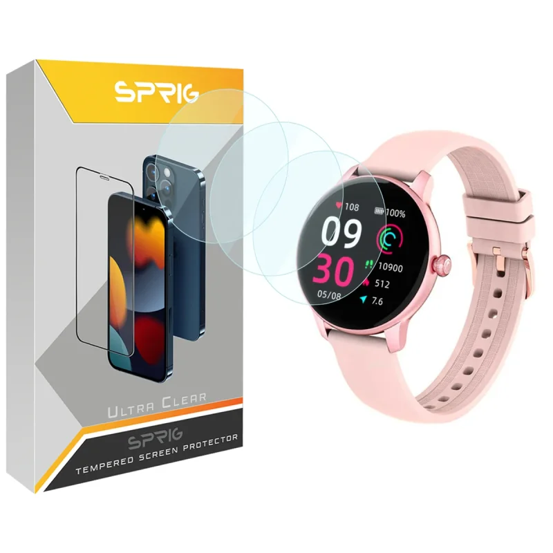 محافظ صفحه نمایش شیشه ای اسپریگ مدل SPG مناسب برای ساعت هوشمند شیائومی Imilab W11 بسته سه عددی