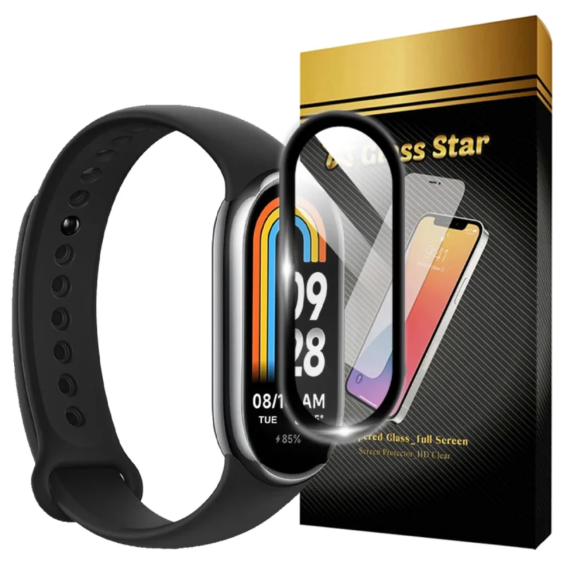 محافظ صفحه نمایش گلس استار مدل GWPM مناسب برای ساعت هوشمند شیائومی Mi Band 9