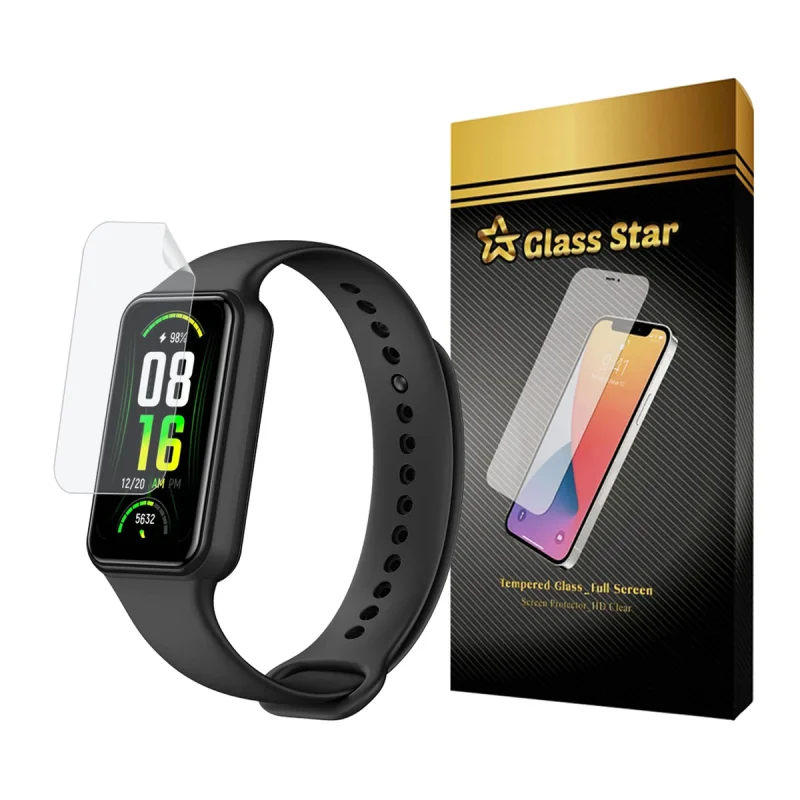 محافظ صفحه نمایش هیدروژل گلس استار مدل MTBWS مناسب برای ساعت هوشمند امیزفیت band 7