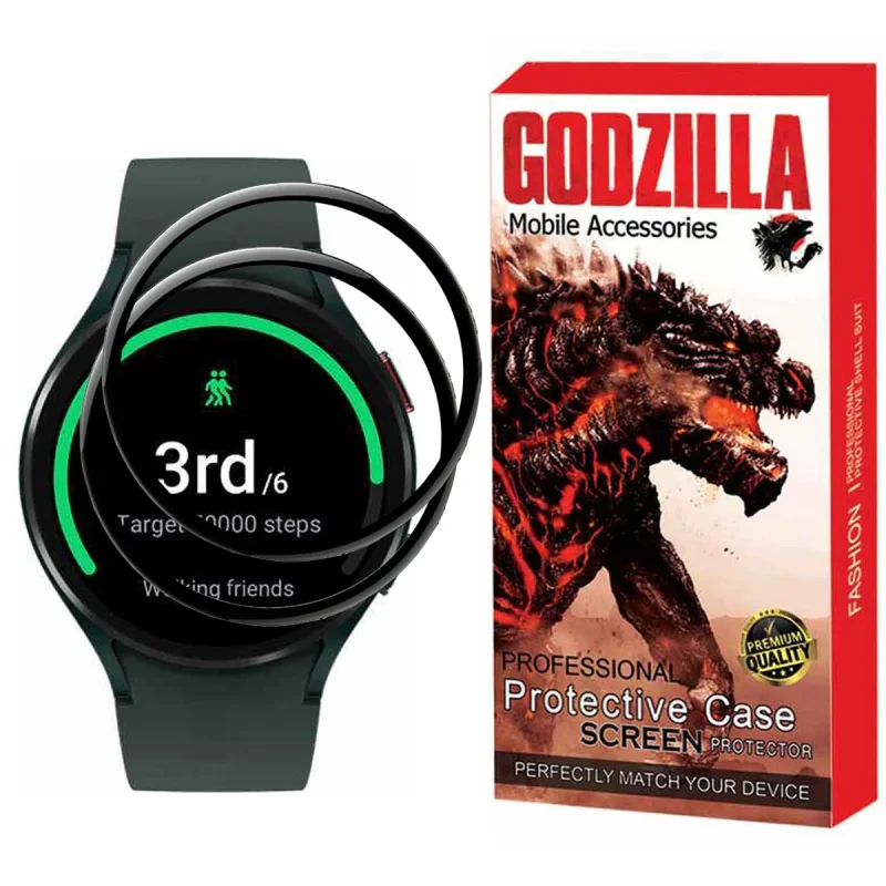 محافظ صفحه نمایش گودزیلا مدل G-PMMA مناسب برای ساعت هوشمند سامسونگ Watch 4 40mm بسته 2 عددی